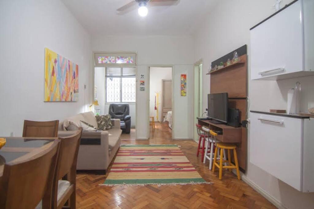 Apartamento Charmoso Na Praia De Copacabana Rio de Janeiro Bagian luar foto