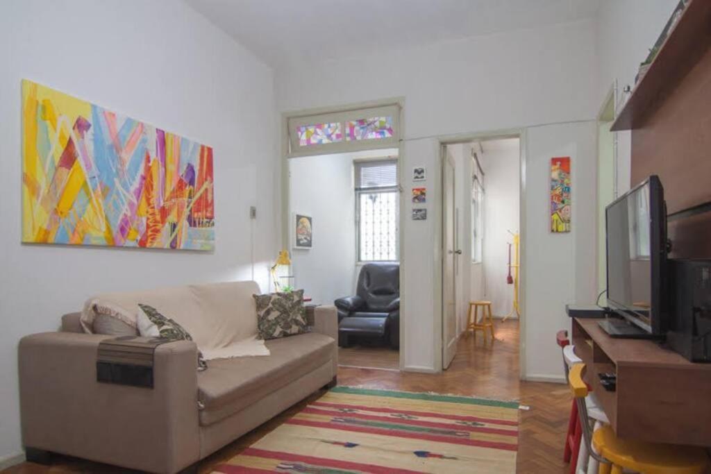 Apartamento Charmoso Na Praia De Copacabana Rio de Janeiro Bagian luar foto